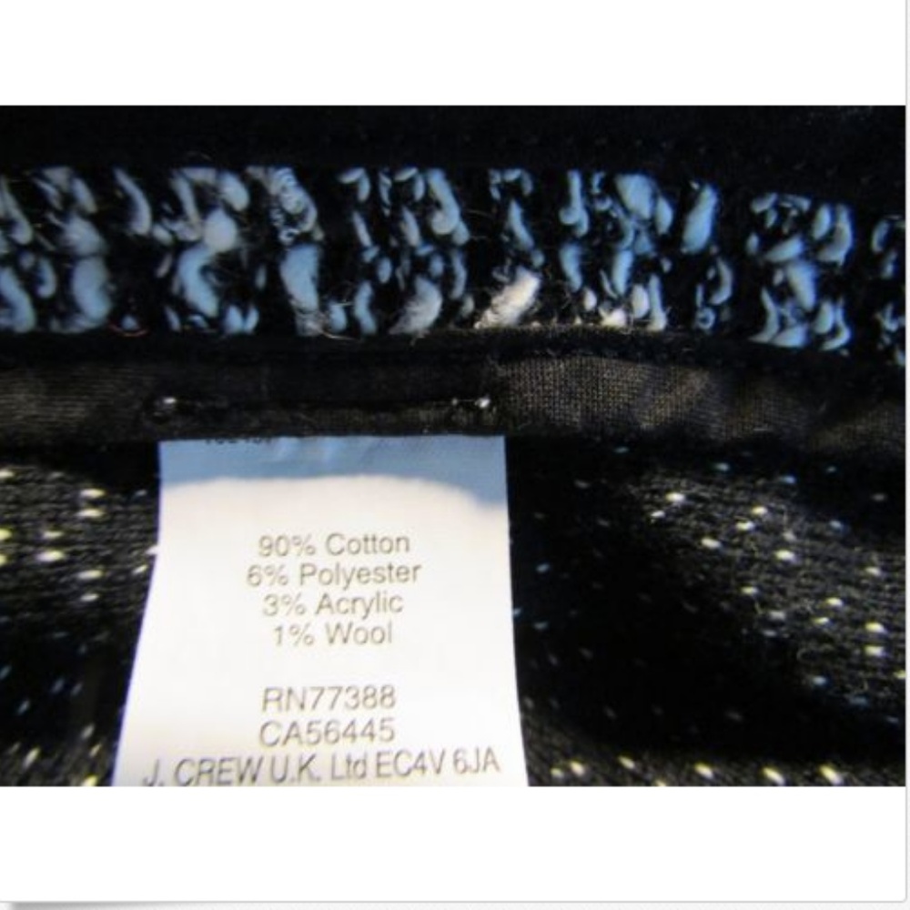 J Crew Black White Boucle Sweater Jacket - Picture 7 of 8